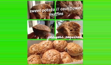 Healthy Cauliflower & Sweet Potato Muffins